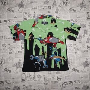 Medium - Vintage Y2K K.A.D. superhero robot cartoon t-shirt